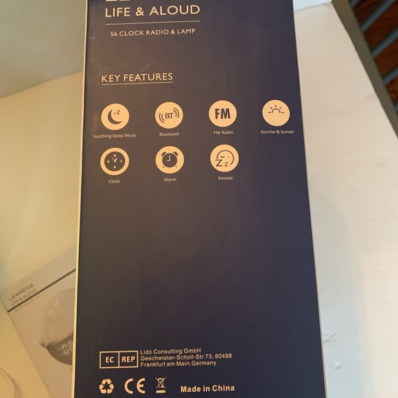 LE Mega Life & Sound Clock Radio & Lamp NWT - Picture 8 of 9